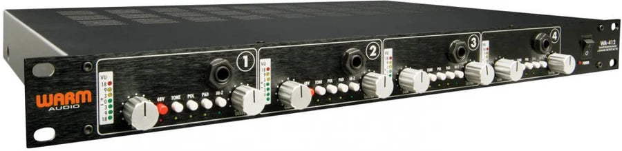 Warm Audio WA-412 - Four Channel Microphone Preamplifier + Instrument DI