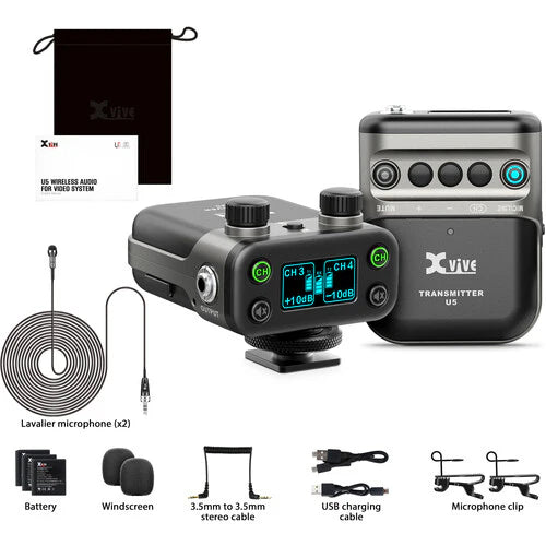 Xvive-Camera-Mount Digital Wireless Omni Lavalier Microphone System-XVIVE-U5