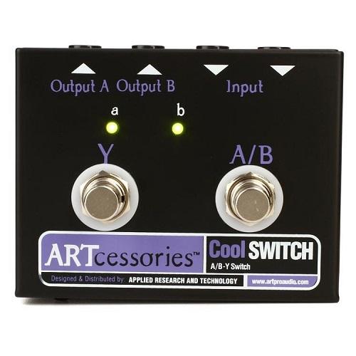 ART COOLSWITCH - A/B-Y Switcher with LED's allows switching of Source Signal between 2 Amplifiers or 2 Sources to an Amplifier