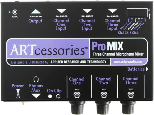 ART-Channel Stereo Mini Mixe-PWRMIX-3