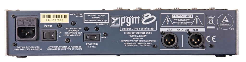 Yorkville PGM8  8 Channel  Mixer