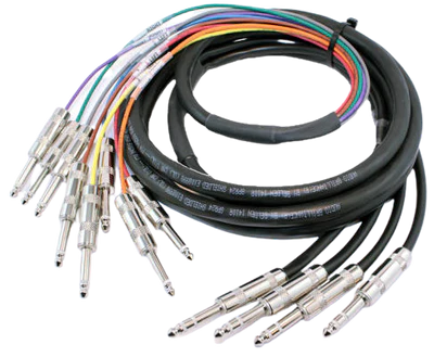 Yorkville PC-10ISPH4 4 Channel TRS to 8 x 1/4-inch Insert Snake
