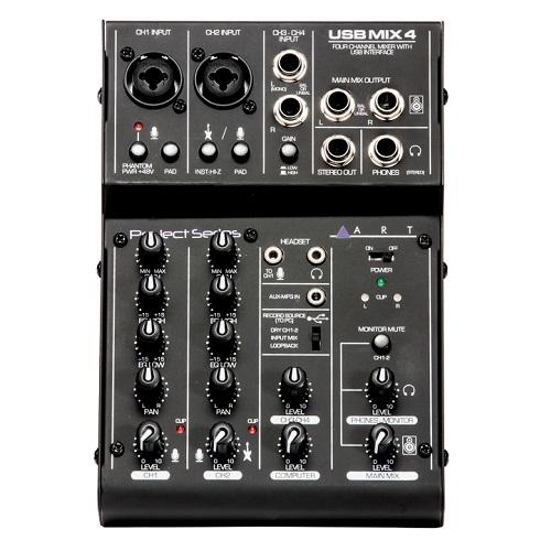 ART-Project Series 4-Channel Mixer-USBMIX4