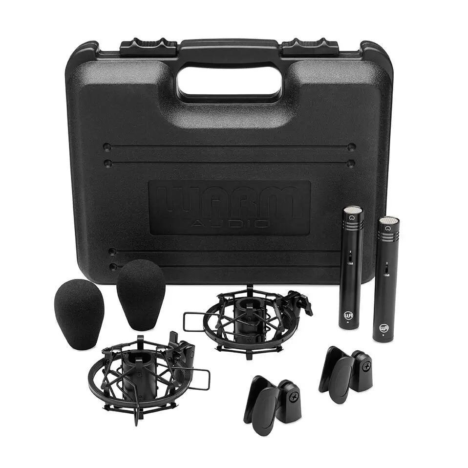 Warm Audio WA84 Condenser FET microphones - Black - Stereo Pair